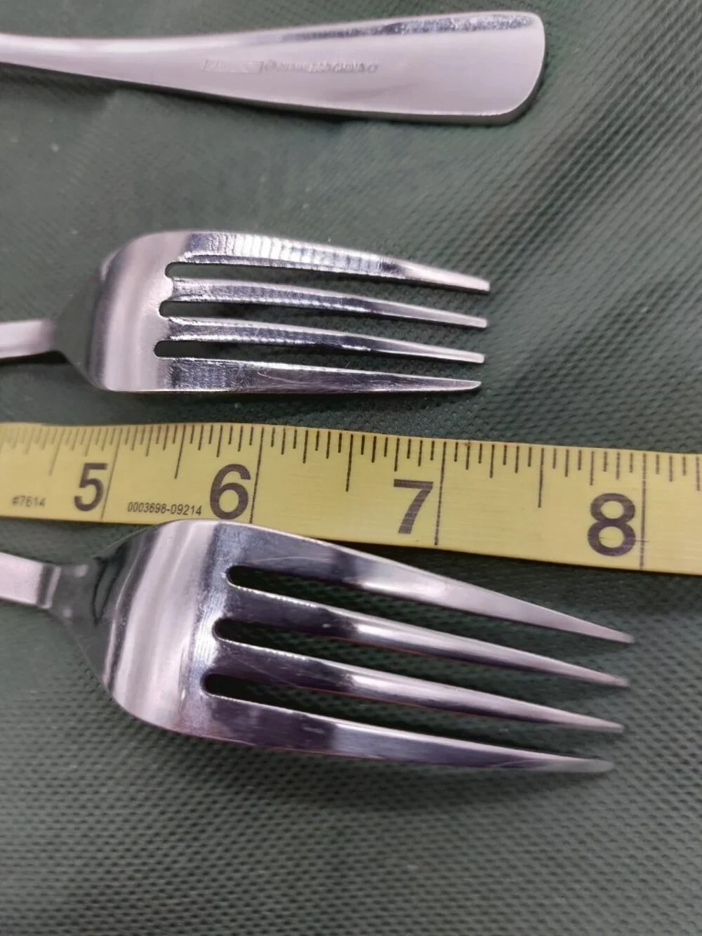 Cambridge Bedrock Sand Flatware 4 Dinner Forks & 2 Salad Forks Set Of 6
